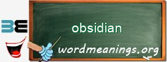 WordMeaning blackboard for obsidian